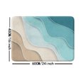 thumbnail image 1 of 1pc Abstract Beach Printed Bath Rug, Soft Non-Slip Absorbent Bath Mat, Shower Carpet For Home Bathroom Living Room Bedroom, Bathroom Accessories, Home Decor, 1 of 4