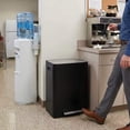 thumbnail image 2 of Innovaze 16/60L Gallon Stainless Steel Dual-Compartment Recycling Trash Can for Kitchen, Matte Black, 2 of 9