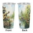 thumbnail image 4 of Raccoon Playing Guitar Tumbler with Lids And Straws Insulated Cup Reusable Stainless Steel Water Bottle Travel Mug, 4 of 8
