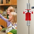 thumbnail image 2 of Raindrops Appliance Handle Covers 2Pcs Red Felt Rustic Touch for Kitchen Use, 2 of 8