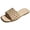 Khaki, variant on Flat Slip on Slides Sandals for Women Ladies 2026 Trendy Casual Bow Crochet Open Tow Low Heels Mules Summer Dress Slippers Vacation Brown Size 7
