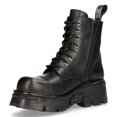 thumbnail image 5 of NEW ROCK M-NEWMILI083-S19 COMBAT BOOTS Black Leather Military Biker Shoes 36, 5 of 6