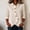 Beige, variant on Summer Sales Womens Summer Tops Asymmetrical Placket Collar Linen‑Blend Button Casual Blouse Oversized Tshirts for Women