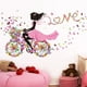 thumbnail image 1 of Vinil Decorativo Infantil Mariposa Adolecentes Niñas H&JESS flores bicicleta, 1 of 3