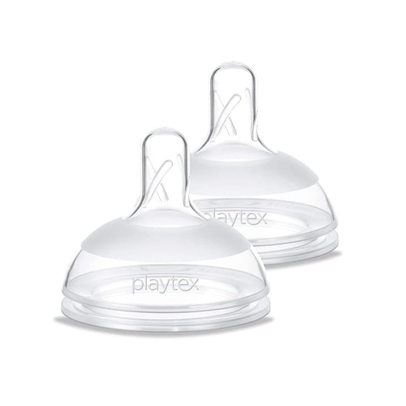 Tetina para bebé Playtex NaturaLatch flujo lento, 2 unidades