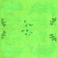 thumbnail image 1 of Ahgly Company Indoor Square Abstract Green Modern Area Rugs, 7' Square, 1 of 4