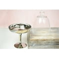 thumbnail image 2 of Glass Pedestal W/Cloche 10in. Silv/Clr 10in. Tall With The Glass Cover, 2 of 4