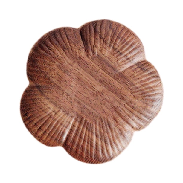 Posavasos de madera para taza de té, bandeja para posavasos, decoración creativa, taza portátil multiusos Ciruela