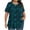New3/Multicolor, variant on Otvok Plus Size Tops for Women Crew-Neck Short-Sleeved Pleated Loose Blouses
