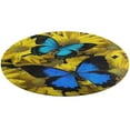thumbnail image 5 of Stunning Blue Butterfly On Sunflowers Round Carpet Circle Rug Outdoor Patio Area Rug Washable Large Area Rugs Hallway Room Decor Fitness Mats, 5 of 8
