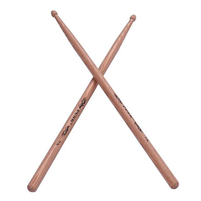 Baqueta Un par de baquetas de madera 7A Baquetas de tambor Hickory Wood Drum Set Accesorios Tomshoo Baqueta