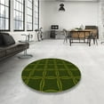 thumbnail image 4 of Ahgly Company Machine Washable Indoor Round Transitional Midnight Gray Area Rugs, 6' Round, 4 of 7