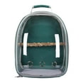 thumbnail image 2 of destyer Bird Carrier Cage Shoulder Bag Pet Parrot Travel Clear Backpack Green, 2 of 7