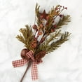 thumbnail image 2 of Factory Direct Craft Rustic Holiday Evergreen Floral Picks with Rusty Bells, 6 Count, 2 of 3