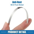 thumbnail image 5 of Unique Bargains 100pcs Car 99.6% Pure Nickel Strip Tape Plate 0.1x5x100mm for 18650 Battery Lithium Battery Pack Welding, 5 of 6