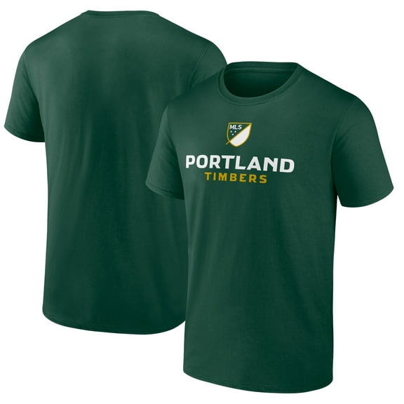 Men's Green Portland Timbers Shielded Logo T-Shirt