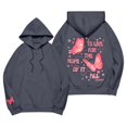 thumbnail image 1 of Graphic Hoodie for Women 2024 Cute Preppy Sweatshirt Long Sleeve Drawstring Pullover Tops with Pockets, 1 of 6