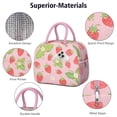 thumbnail image 4 of Lunch Bag Women Lunch Bag with Front Pocket Portable Large Cooler Tote for Healthy Eating Enthusiasts with Side Pockets for Work Office Picnic Strawberry (36)-new_30, 4 of 7