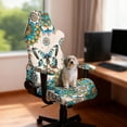 thumbnail image 2 of TSOVTHRID Boho Mandala Floral Butterfly Print 4 Pcs Gaming Chair Slipcover with Armrest Covers Stretch Rotating Gaming Chair Protector Non-Slip Office Desk Chair Cover Cat Scratch Proof, 2 of 7