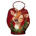 thumbnail image 2 of Elvqul Hoodies for Men Fashion Shirts Baggy Christmas Pullover Retro Mens Hoodies Trendy, 2 of 5