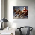 thumbnail image 3 of Nawypu Vintage Santa Wall Art Christmas Decor Canvas Print for Living Room Bathroom Aesthetic Holiday Home Decor, 3 of 4