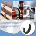thumbnail image 5 of Uxcell 12Pcs Pipe Clamps, 2-1/2 Inch 304 Stainless Steel Rubber Cushioned U Bracket, 5 of 6