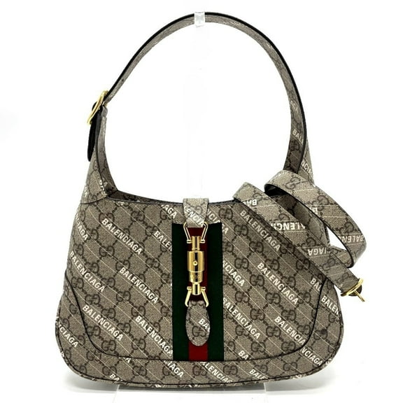 Pre-Owned GUCCI 636706 Balenciaga The Hacker Project Jackie 1961 2-Way Handbag in GG...