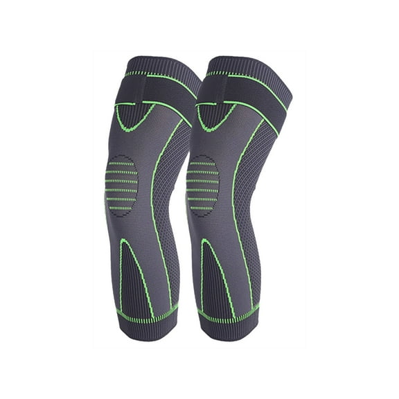 BESTSKY 2Pcs Knee Brace,Nylon Knee Pads for Men,Patella Bands,Green,S