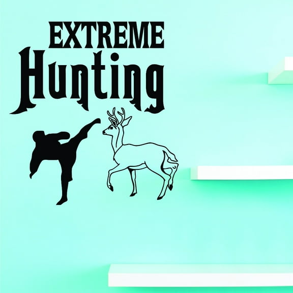 Custom Wall Decal Sticker : Extreme hunting Home Decor 20x40"