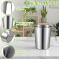 thumbnail image 3 of 2L 18/8 Stainless Steel Measuring Cup with Handle and Pour Lip, 304 stainless pitcher with marking with handle, 68OZ/2 Liter- 8 Cup, Heavy-Duty Pitcher, 3 of 7