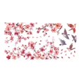 thumbnail image 2 of Pegatinas para ventanas,Pegatinas para ventana con flores,ramas y pájaros,Calcomanías anticolisión para ventanas con diseño de pájaros y flores,Calcomanías de pared con ramas de árboles, 2 of 10