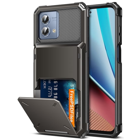Funda tipo billetera resistente para Moto G Stylus 2023 de COOYA con cubierta de TPU