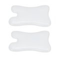 thumbnail image 4 of Tablero Gua Sha Higoodz Reafirmante Blanco Alivio Del Dolor Drenaje Linfático 2 Piezas, 4 of 8