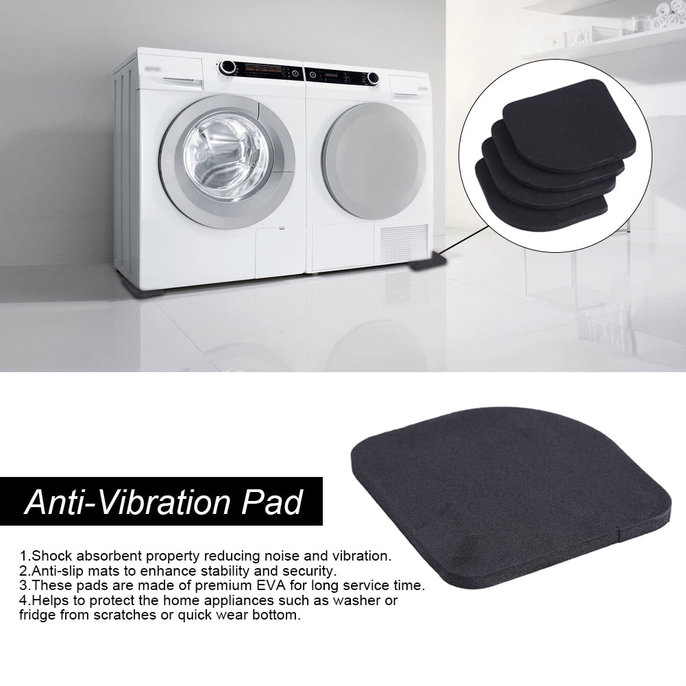 Noise Protection Anti Vibration Pads Steamer Mats for Washing Machine Furniture and More Set of 4 Fridge