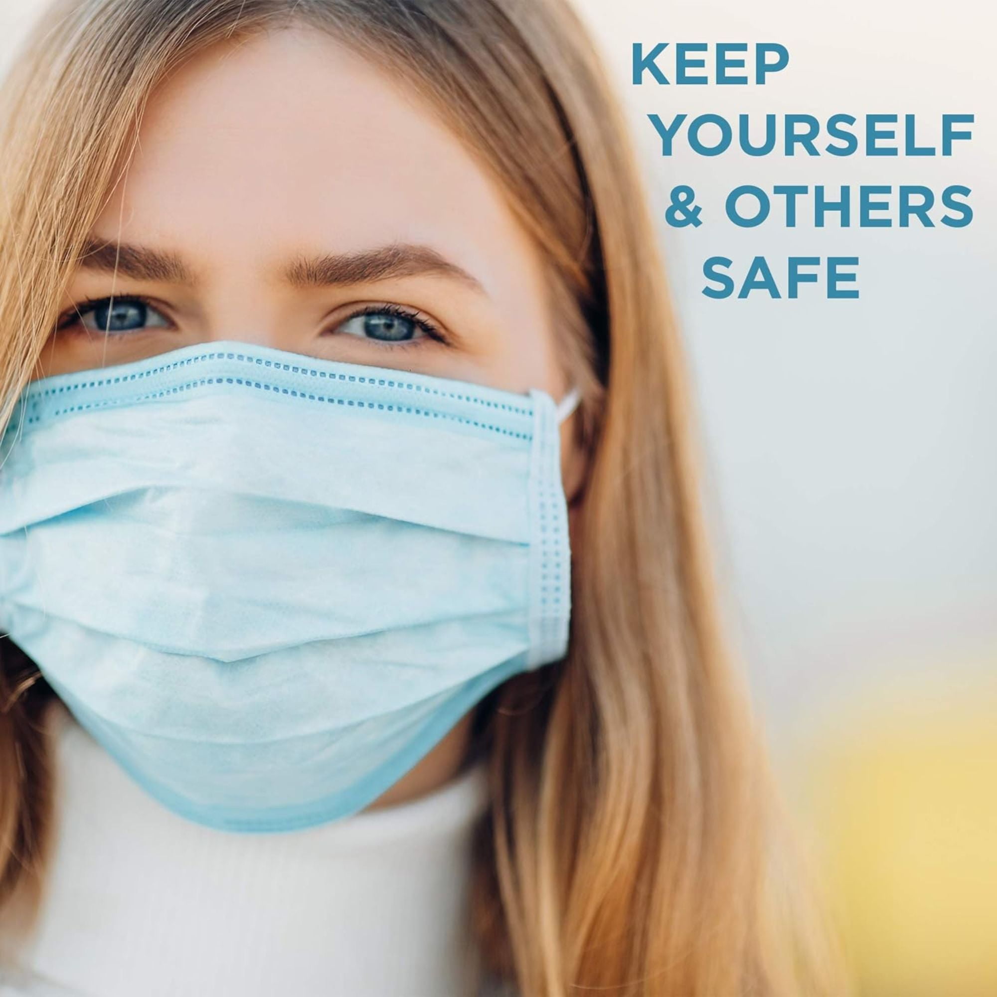 KN95 Face Masks, Bulk Pack of 100, 5-Layer Filtration, Stretchy Ear Loops, 3D Foldable Design.