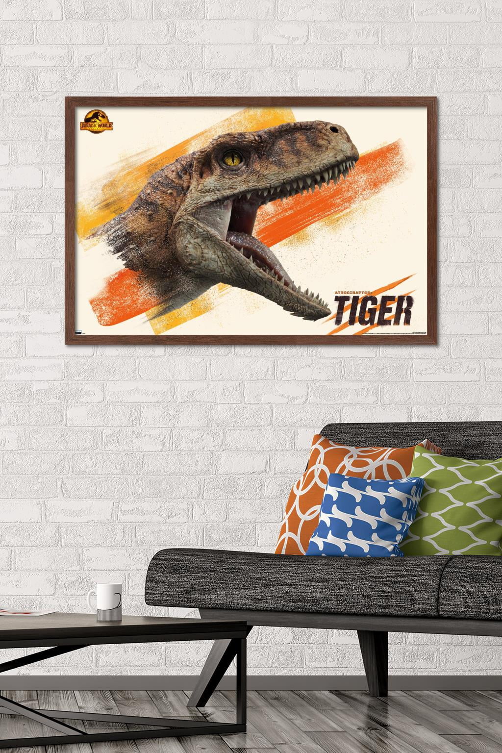 Jurassic World: Dominion - Tiger Wall Poster, 22.375" x 34" Framed