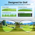 thumbnail image 2 of Gafas de Sol Xoxocos para Golf Aviador Polarizadas para Mujer Protección UV400 Lentes HD para Lectura en Césped Ligero para Conducción Deportiva Marco Metálico, 2 of 8