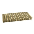 thumbnail image 3 of Sunbrella  Yellow Grey Stripe Indoor/Outdoor Bench Cushion 37" to 48", Corded 48 in w x 17 in d, 3 of 5