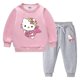thumbnail image 3 of Hello Kitty lindo estampado niños Sudadera con capucha suéter traje más terciopelo grueso cálido niñas invierno de manga larga moda niños ropa, 3 of 5