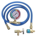thumbnail image 1 of 1 Set 1.5m R134A Universal Car AC Refrigerant Charge Tube + Air Conditioning Pressure Gauge -30~250psi Car Kit~7729, 1 of 1