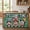 Green, variant on Fall Rugby Cabinet Curtain 35"Wx35"L, Dustproof Under Sink Skirt with Self Adhesive Tape, Modern Abstract Gnomes Green Cabinet Curtain Cover for Kitchen Sink, Bathroom Vanity, Laundry Room