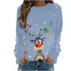 thumbnail image 2 of Pntutb - Sudadera con estampado navideño de manga larga para mujer, informal, a la moda, blusa Pntutb Pntutb-3533, 2 of 6
