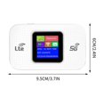 thumbnail image 3 of Kchsji 4G Wireless Portable Mobile Wi-Fi Router, High-Speed LTE MIFI Hotspot with SIM Slot, Smart Router for Travel, Outdoor Adventures, Home Office, Multiple Device Connections, 3 of 9