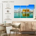 thumbnail image 5 of Elephant Stock Reflection Of The Golden Temple Wall Art - Horizontal Multi Panel Canvas - Living Room Wall Decor - Places Multi Panel - Blue And Yellow Decor - 38" x 24", 5 of 8