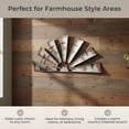 thumbnail image 5 of Zeckos Silver Galvanized Metal Half Windmill Wall Décor 24 inch, 5 of 8