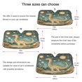 thumbnail image 5 of Yayeee Car Windshield Sun Shade Universal Fit Front Visor Protector, Dinosaur with Stars, 5 of 8