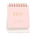 thumbnail image 2 of Small Desk Calendar 2027, Pink Desk Calendar 4.5 Inch Desktop Monthly Calendar Planner Cute Pink Office Decor for Home Work Desk Stationery, 1 Pack, 2 of 6