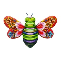 Bee Wall Decor,Iron Bee Funny Wall Sculpture,Bees Wall Art Outdoor Decor,Garden Bee Art Bee Wall Sculpture,Bees for Art Wall Decoration,Iron Wall Art Decor Farmhouse Metal Sculpture Fence Hanging