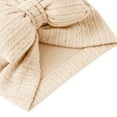 thumbnail image 3 of NAISIBABY Toddler Boys Girls Beanie Hat Accessories, Solid Color Bowknot Knitted Headwarps Beige Free Size, 3 of 3