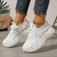 thumbnail image 2 of WEAIXIMIUNG Espadrilles Plateforme Femmes Commerce Extérieur Nouvelles Tissage Volant en Maille Respirante Chaussures pour Femmes Bout Rond Semelle Souple Espadrilles Respirantes, 2 of 8